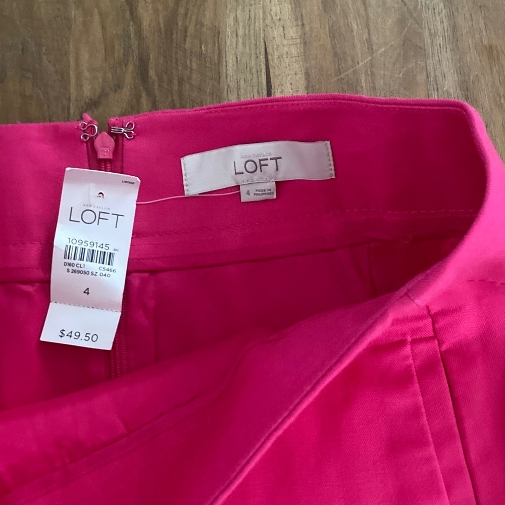 LOFT Fuchsia Skirt